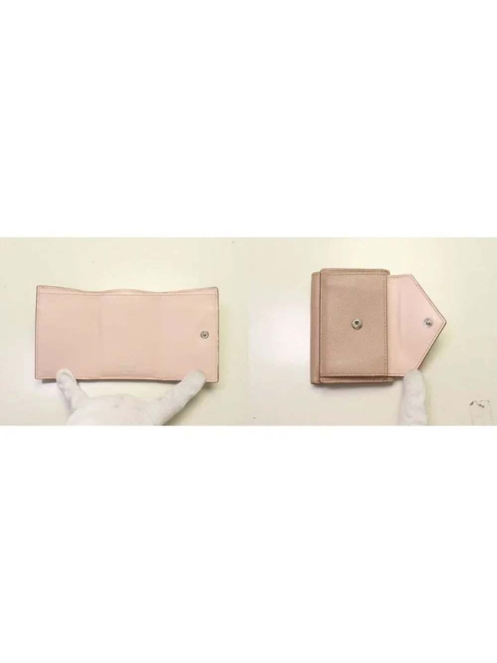 Prada Saffiano Leather Trifold Wallet